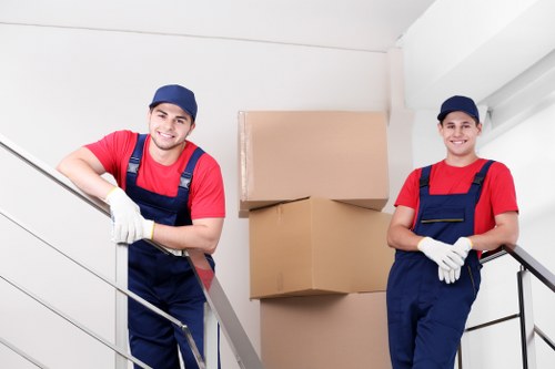 Careful loading of household items for a Spitalfields removal