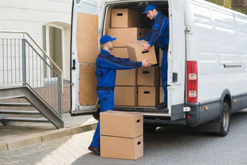 Spitalfields customers arranging a local removal van move