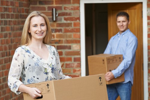 Local office moving team handling access challenges in Spitalfields