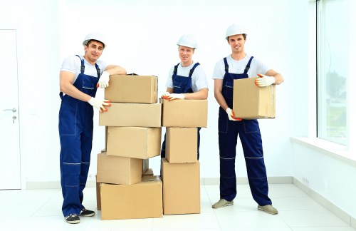 Professional movers handling a flat removal in Spitalfields