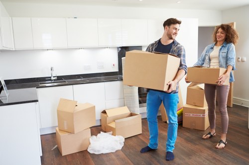 Careful loading for a Spitalfields home relocation