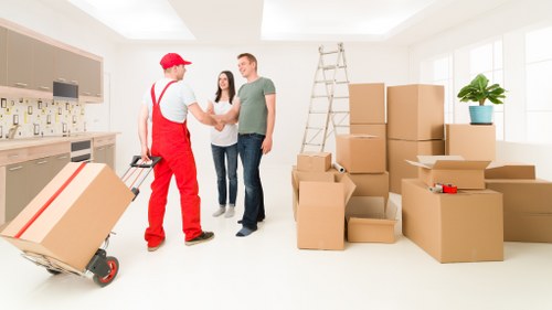 Residential move in Spitalfields near period buildings and narrow streets
