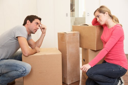 Local moving team helping with a flat move in Spitalfields