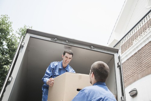 Packing and loading household items for a move in Spitalfields