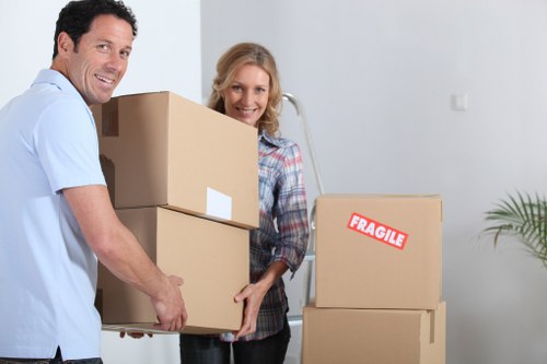 Commercial moving truck service for offices near Spitalfields
